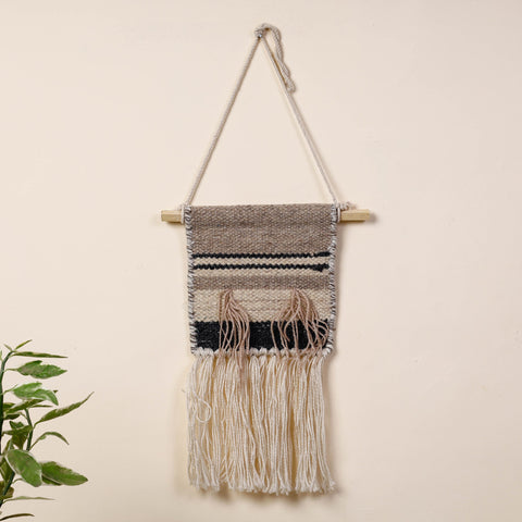  Geometric Hand Woven Wool Wall Hanging 