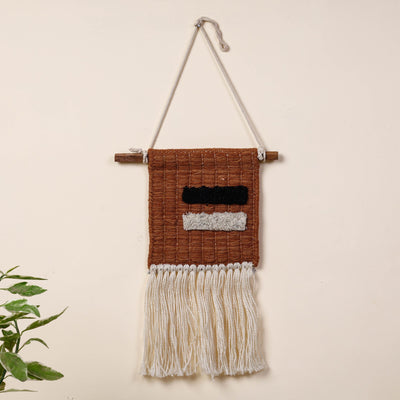 Geometric Hand Woven Wool Wall Hanging 