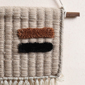  Geometric Hand Woven Wool Wall Hanging 