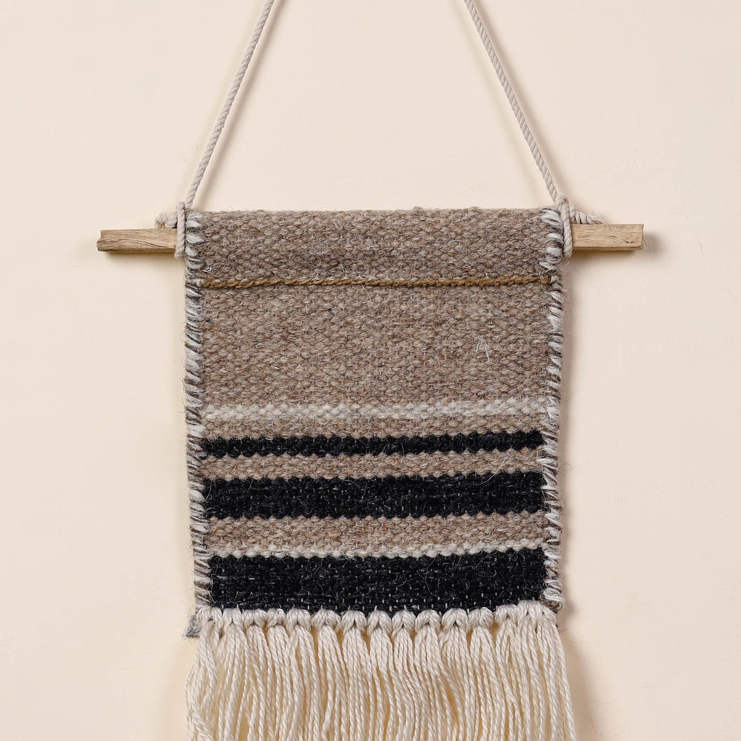  Geometric Hand Woven Wool Wall Hanging 