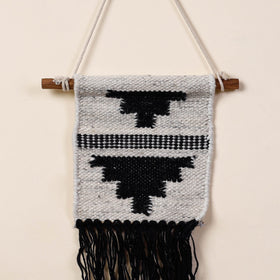  Geometric Hand Woven Wool Wall Hanging 