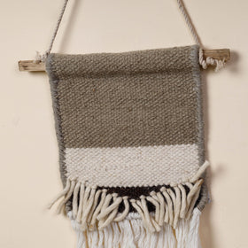  Geometric Hand Woven Wool Wall Hanging 