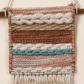  Geometric Hand Woven Wool Wall Hanging 
