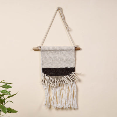  Geometric Hand Woven Wool Wall Hanging 