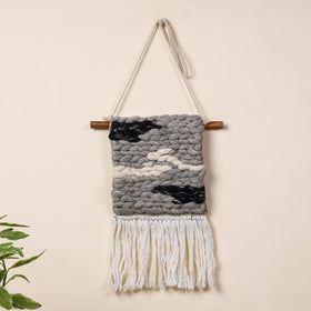  Geometric Hand Woven Wool Wall Hanging 