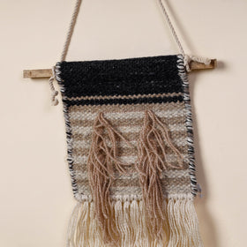  Geometric Hand Woven Wool Wall Hanging 
