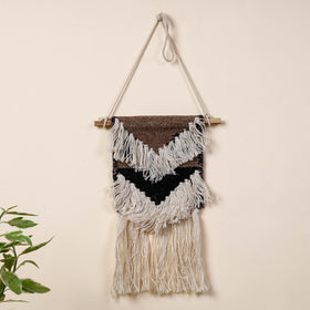  Geometric Hand Woven Wool Wall Hanging 