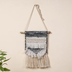  Geometric Hand Woven Wool Wall Hanging 