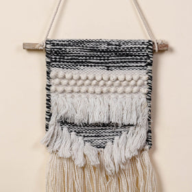  Geometric Hand Woven Wool Wall Hanging 