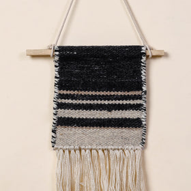  Geometric Hand Woven Wool Wall Hanging 