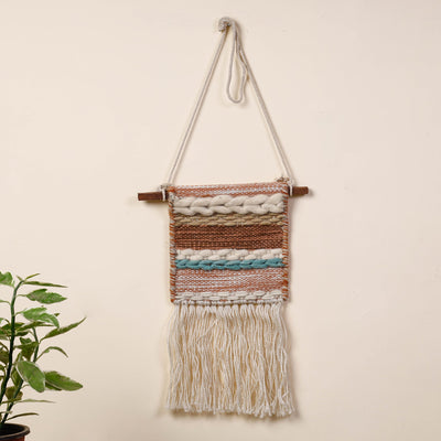  Geometric Hand Woven Wool Wall Hanging 