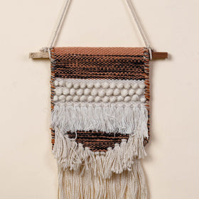  Geometric Hand Woven Wool Wall Hanging 