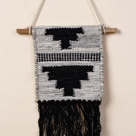  Geometric Hand Woven Wool Wall Hanging 