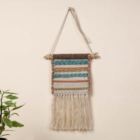  Geometric Hand Woven Wool Wall Hanging 