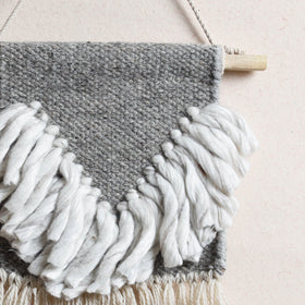  Geometric Hand Woven Wool Wall Hanging 