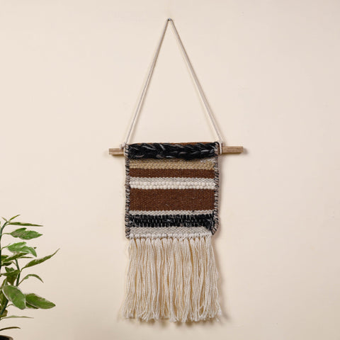  Geometric Hand Woven Wool Wall Hanging 