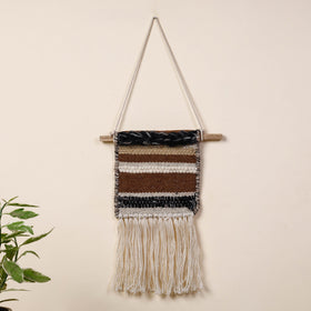  Geometric Hand Woven Wool Wall Hanging 