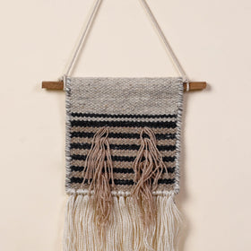 Geometric Hand Woven Wool Wall Hanging 