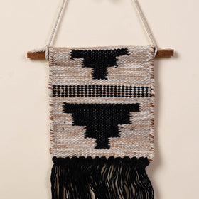  Geometric Hand Woven Wool Wall Hanging 