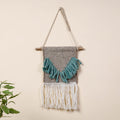  Geometric Hand Woven Wool Wall Hanging 