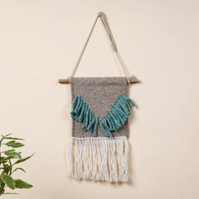  Geometric Hand Woven Wool Wall Hanging 