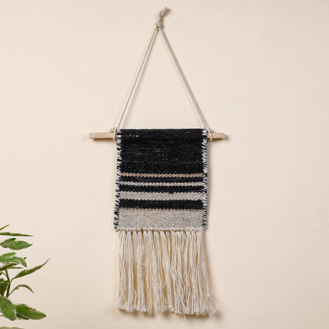  Geometric Hand Woven Wool Wall Hanging 