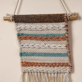  Geometric Hand Woven Wool Wall Hanging 