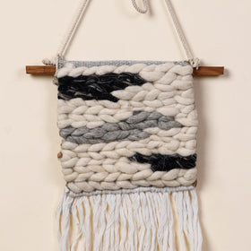  Geometric Hand Woven Wool Wall Hanging 