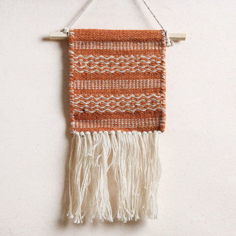  Geometric Hand Woven Wool Wall Hanging 