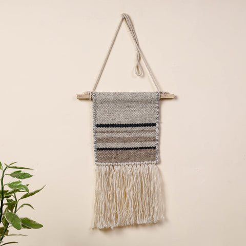  Geometric Hand Woven Wool Wall Hanging 