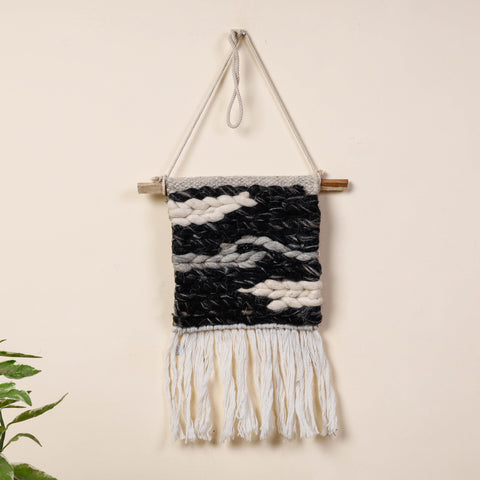 Geometric Hand Woven Wool Wall Hanging 