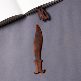 Buy Hand Carved Sheesham Wood Bookmark Online in India 