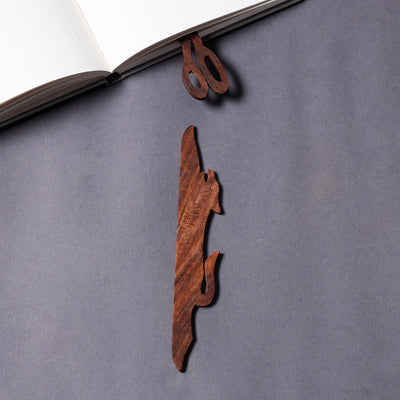Buy Hand Carved Sheesham Wood Bookmark Online in India 