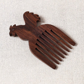  Bijnor Hand Carved Steam Beech Wood Comb (Small) 