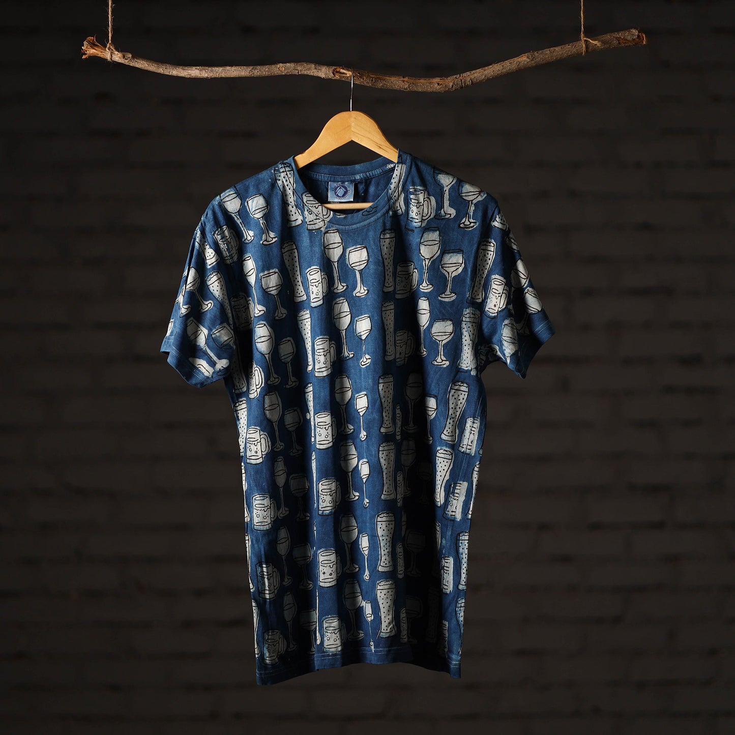 Bindaas art printed cotton unisex round neck t-shirt 01