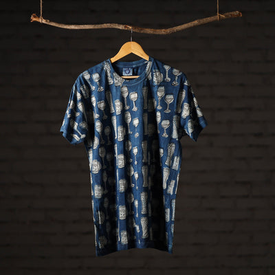 Bindaas art printed cotton unisex round neck t-shirt 01