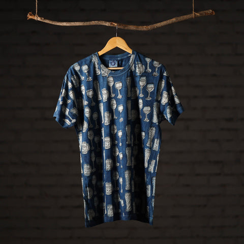 Bindaas art printed cotton unisex round neck t-shirt 01