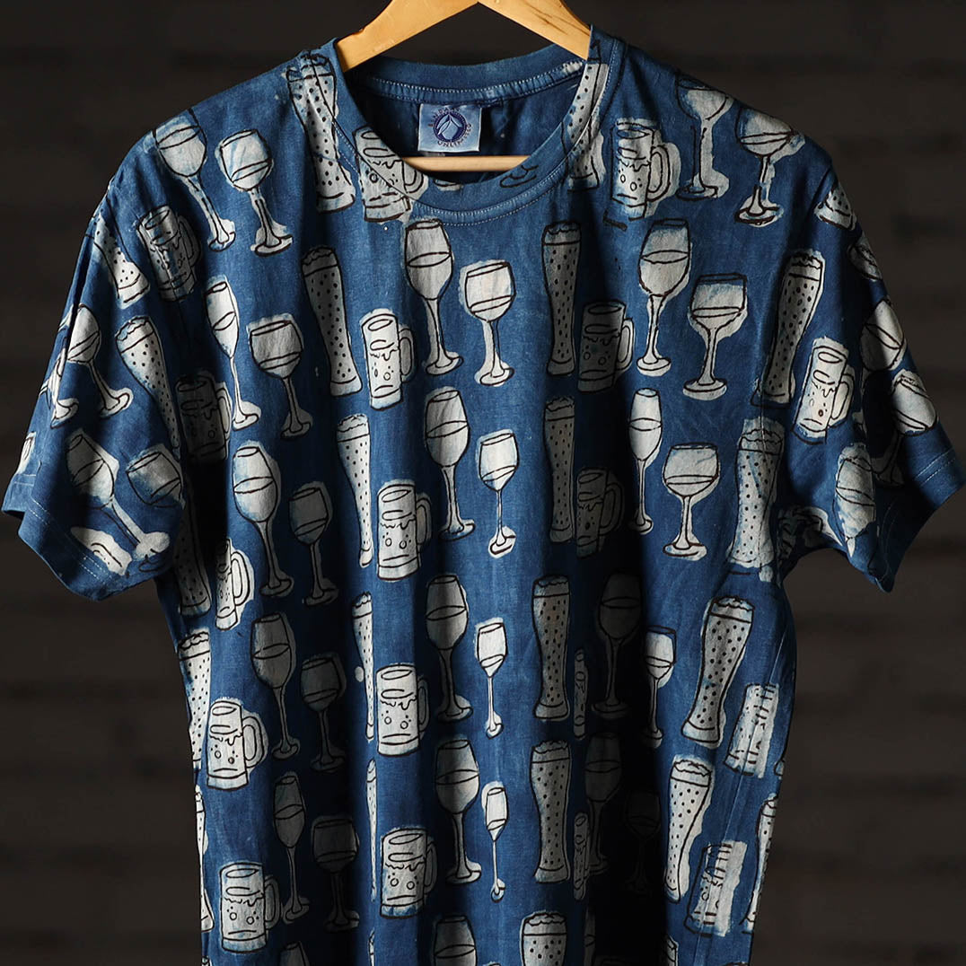 Bindaas art printed cotton unisex round neck t-shirt 01