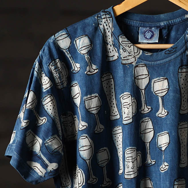 Bindaas art printed cotton unisex round neck t-shirt 01