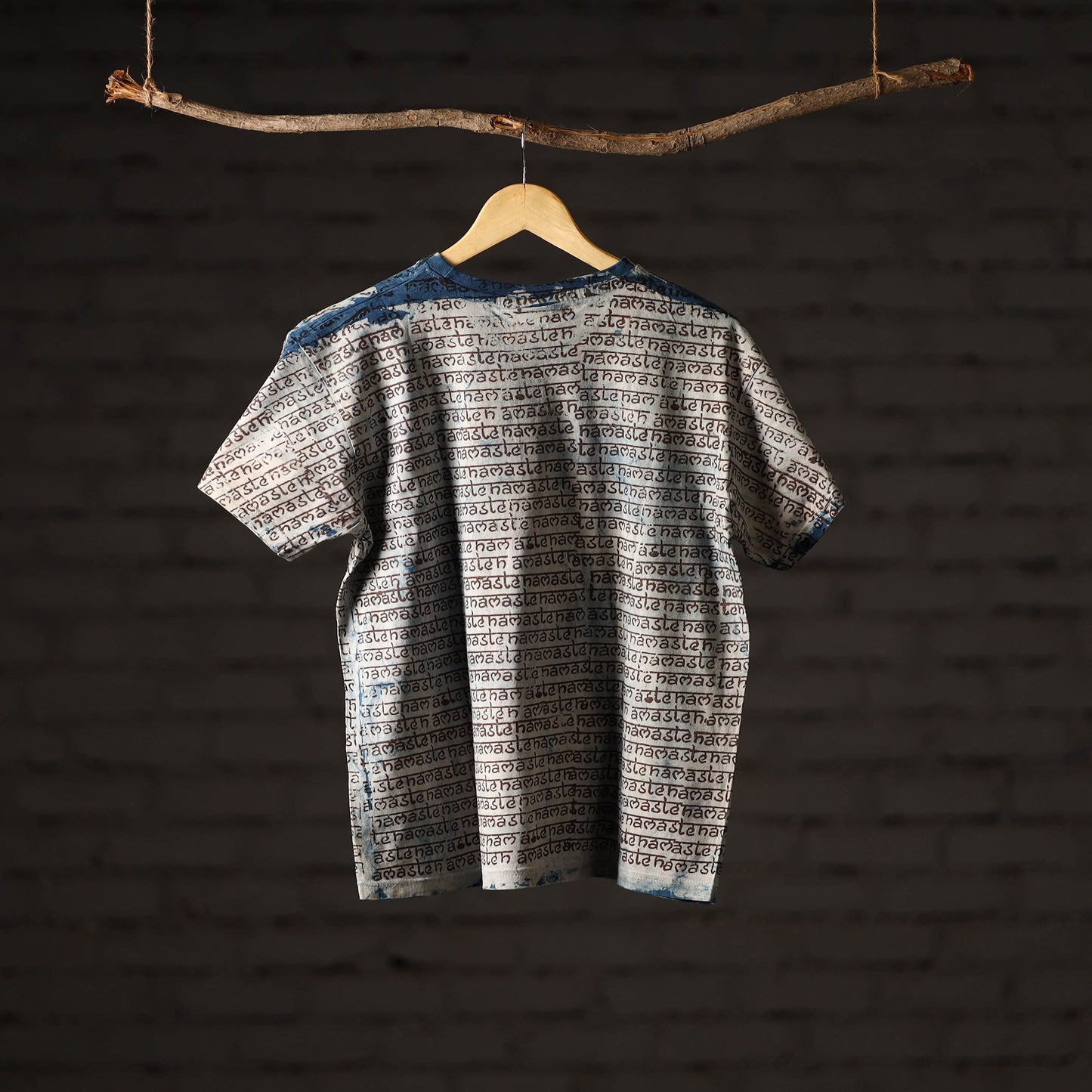 Buy Bindaas Block Art Printed Cotton Unisex Round Neck T-shirt 