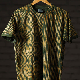 Buy Bindaas Block Art Printed Cotton Unisex Round Neck T-shirt 