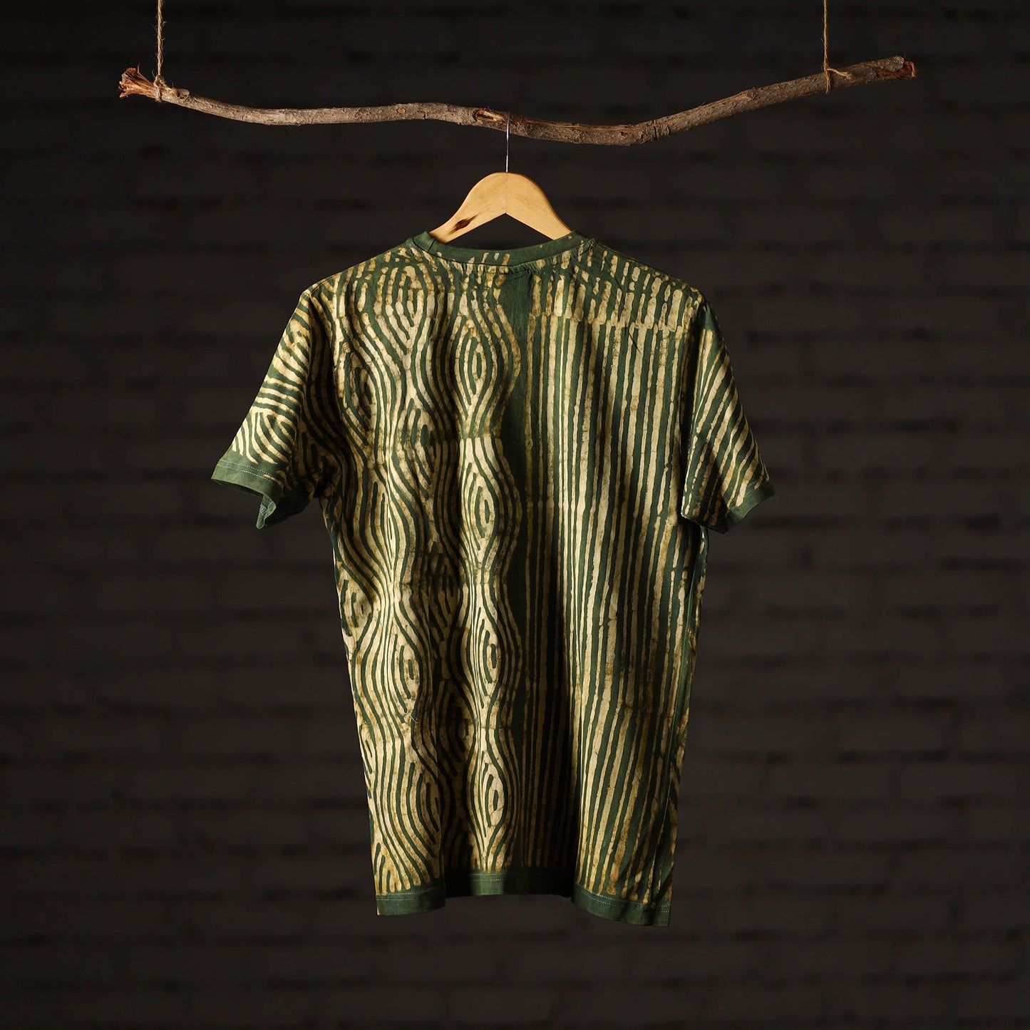 Buy Bindaas Block Art Printed Cotton Unisex Round Neck T-shirt 