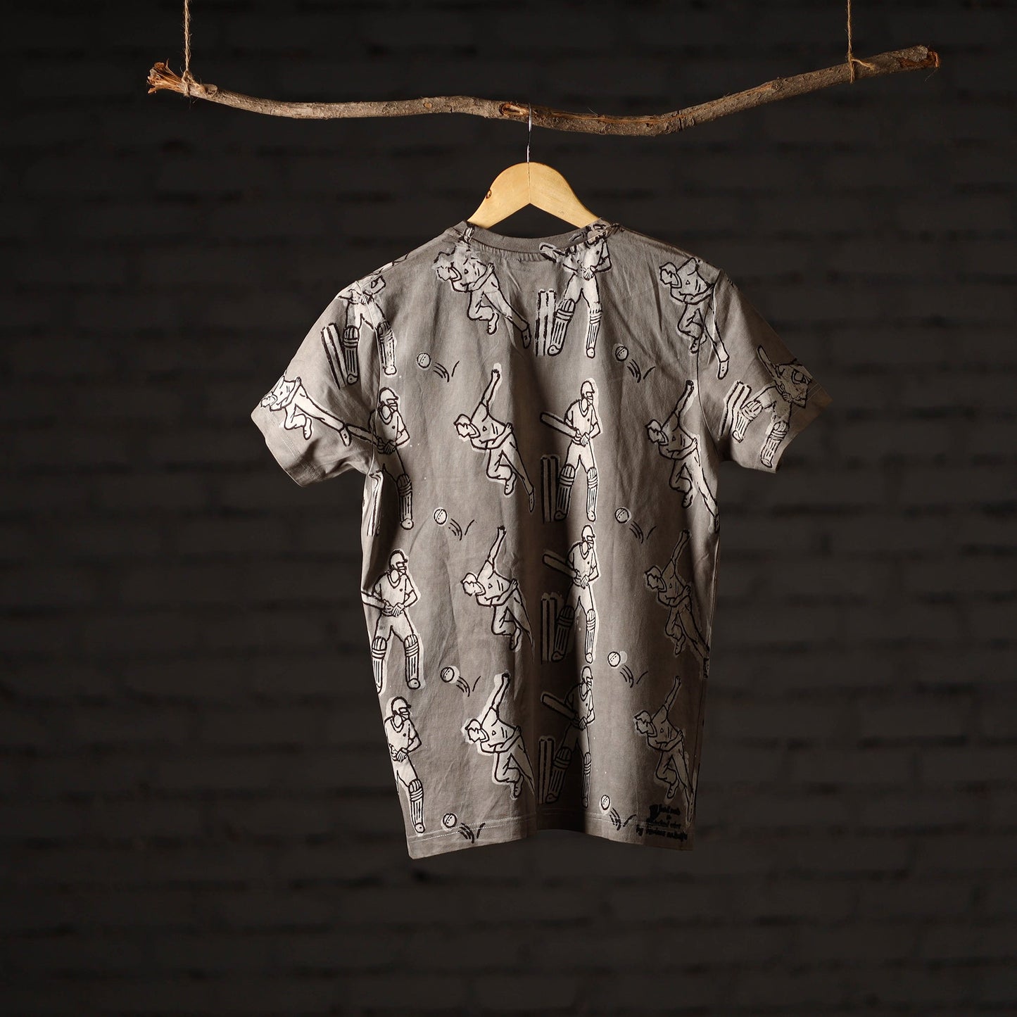 Bindaas art printed cotton unisex round neck t-shirt 08