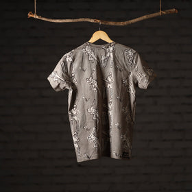 Bindaas art printed cotton unisex round neck t-shirt 08