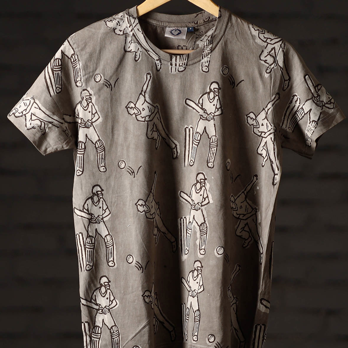 Bindaas art printed cotton unisex round neck t-shirt 08