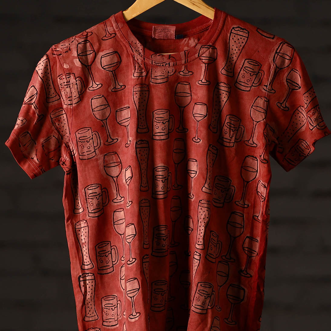 Bindaas art printed cotton unisex round neck t-shirt 14