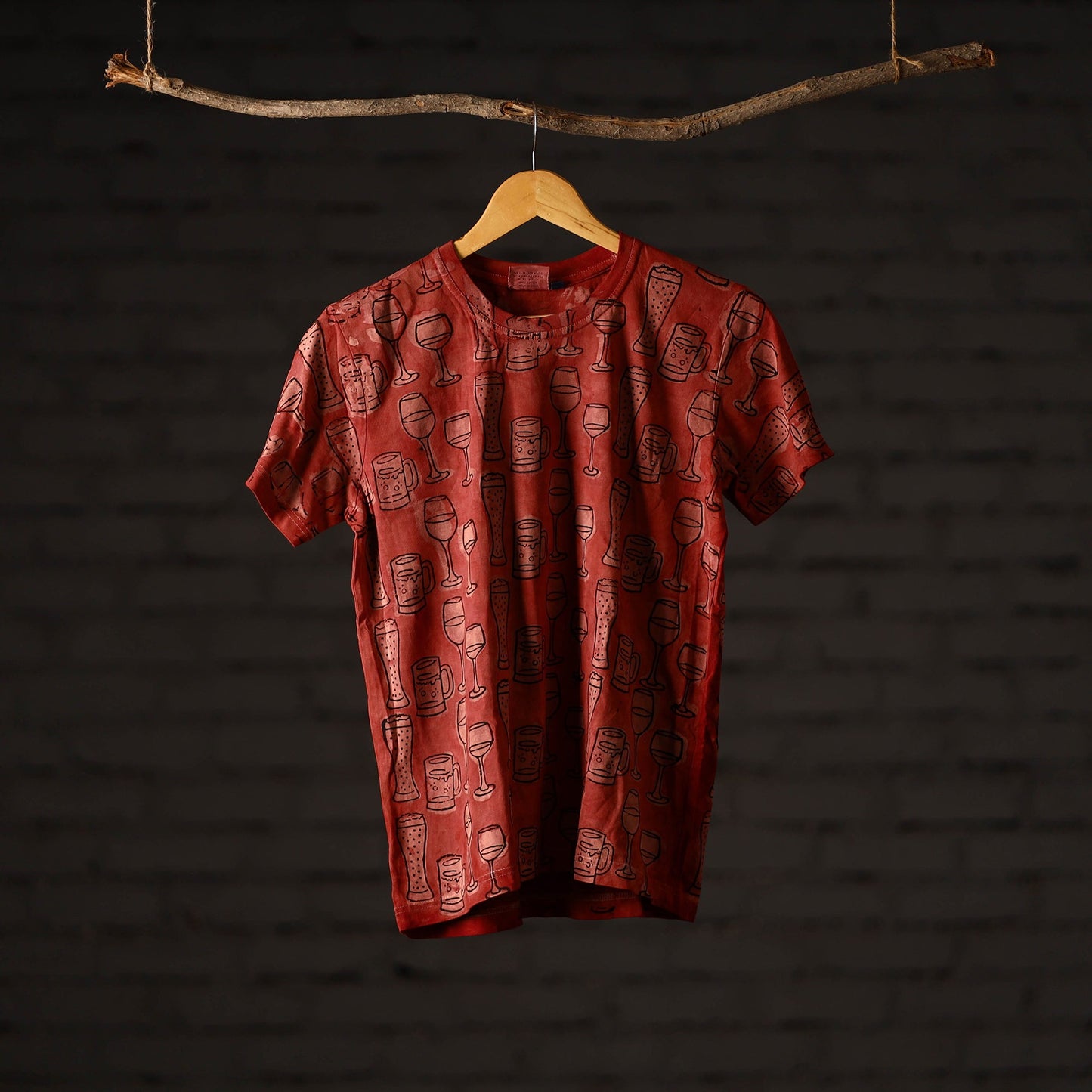 Bindaas art printed cotton unisex round neck t-shirt 14