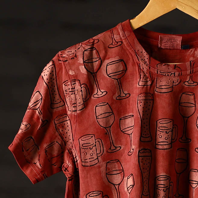 Bindaas art printed cotton unisex round neck t-shirt 14