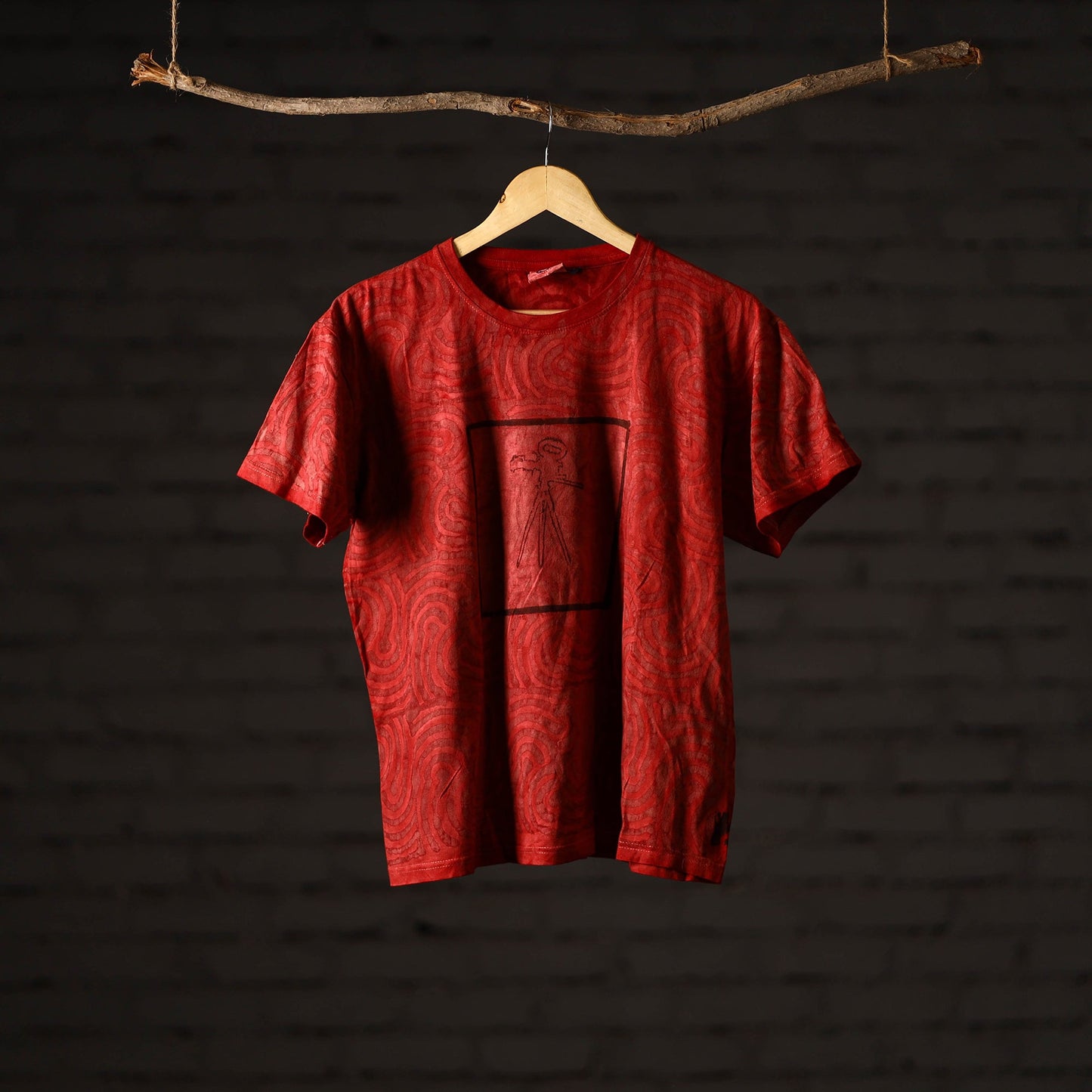 Bindaas art printed cotton unisex round neck t-shirt 18