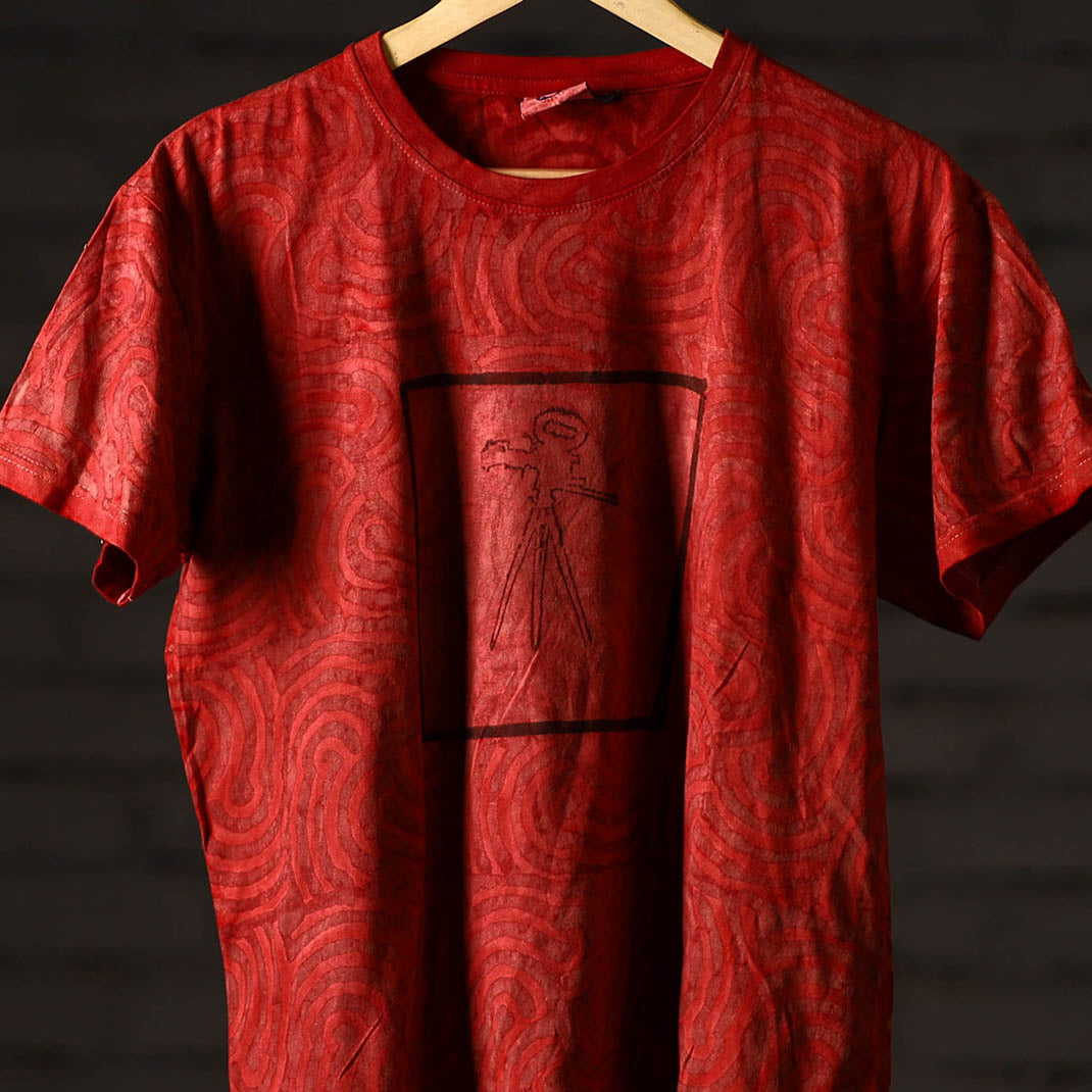 Bindaas art printed cotton unisex round neck t-shirt 18